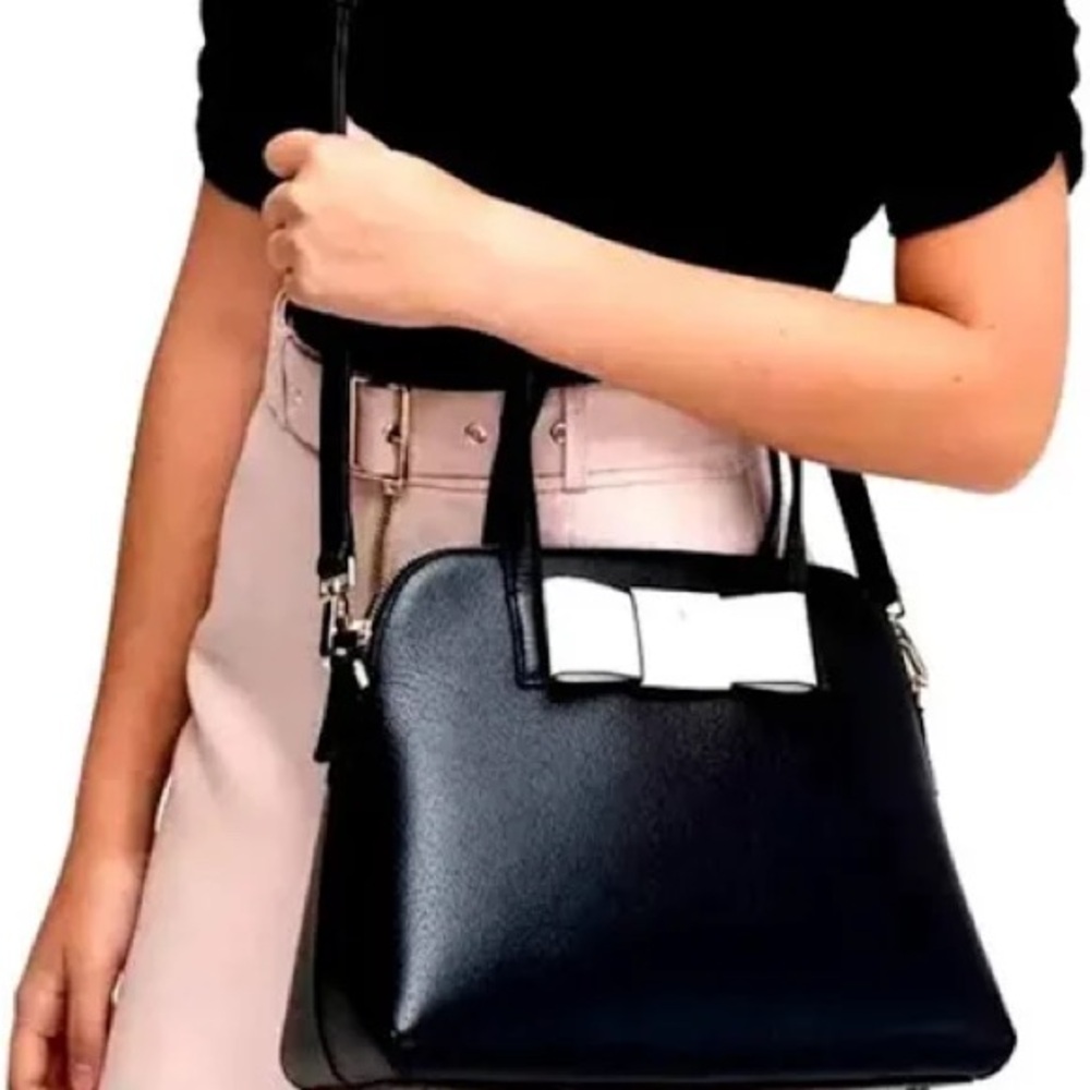 NWT Kate Spade black bowler bag